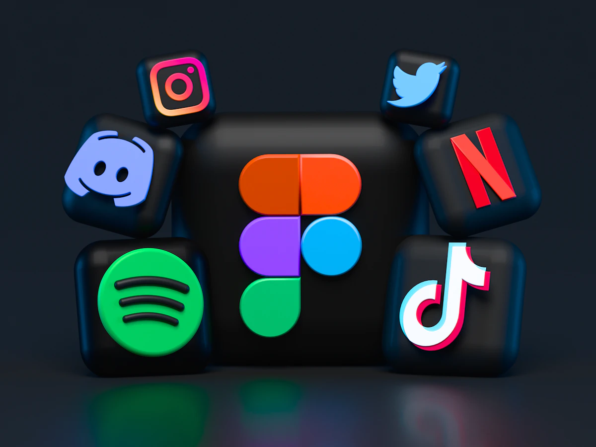 Smartphone showing social media apps